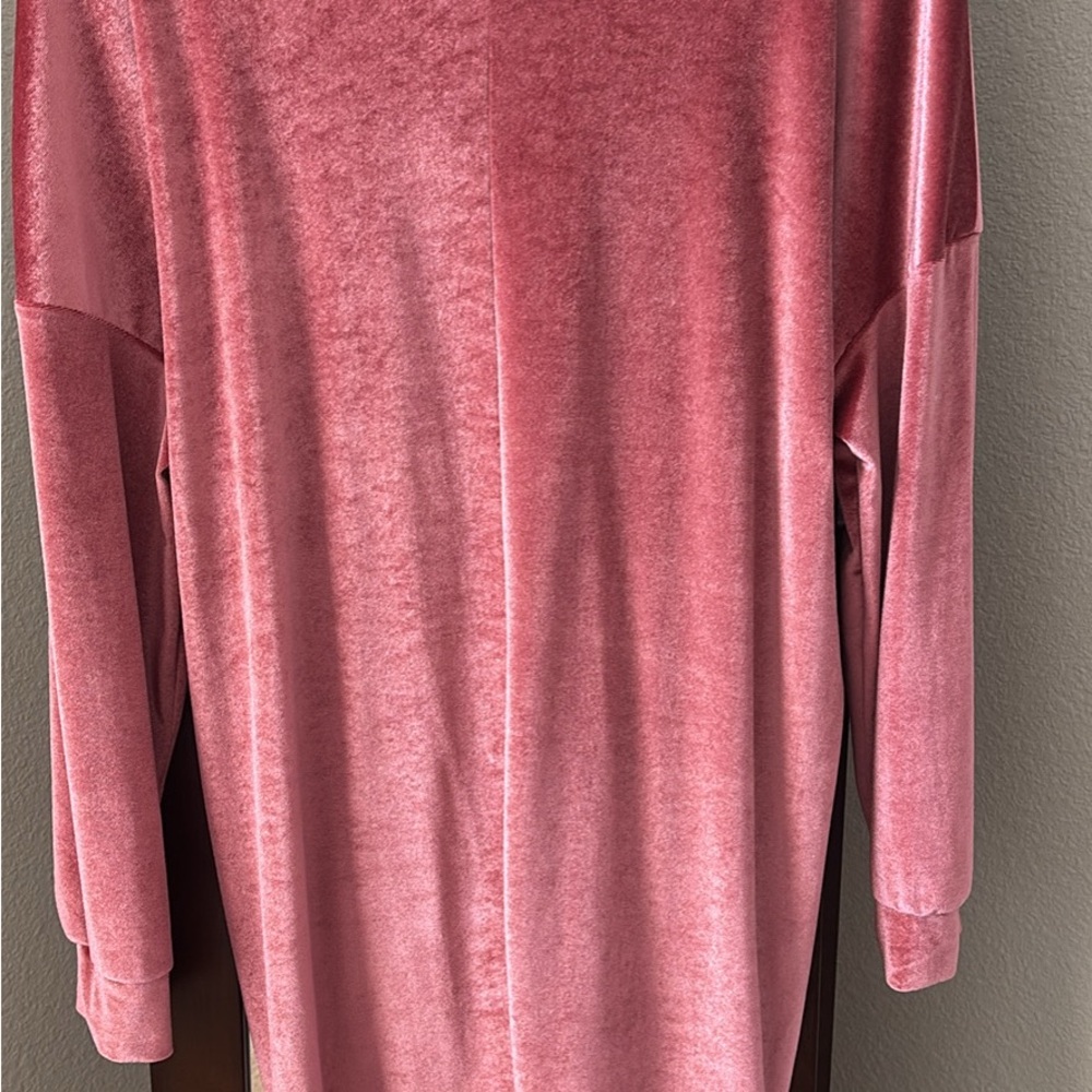 Pink Velvet Long Sleeve Top